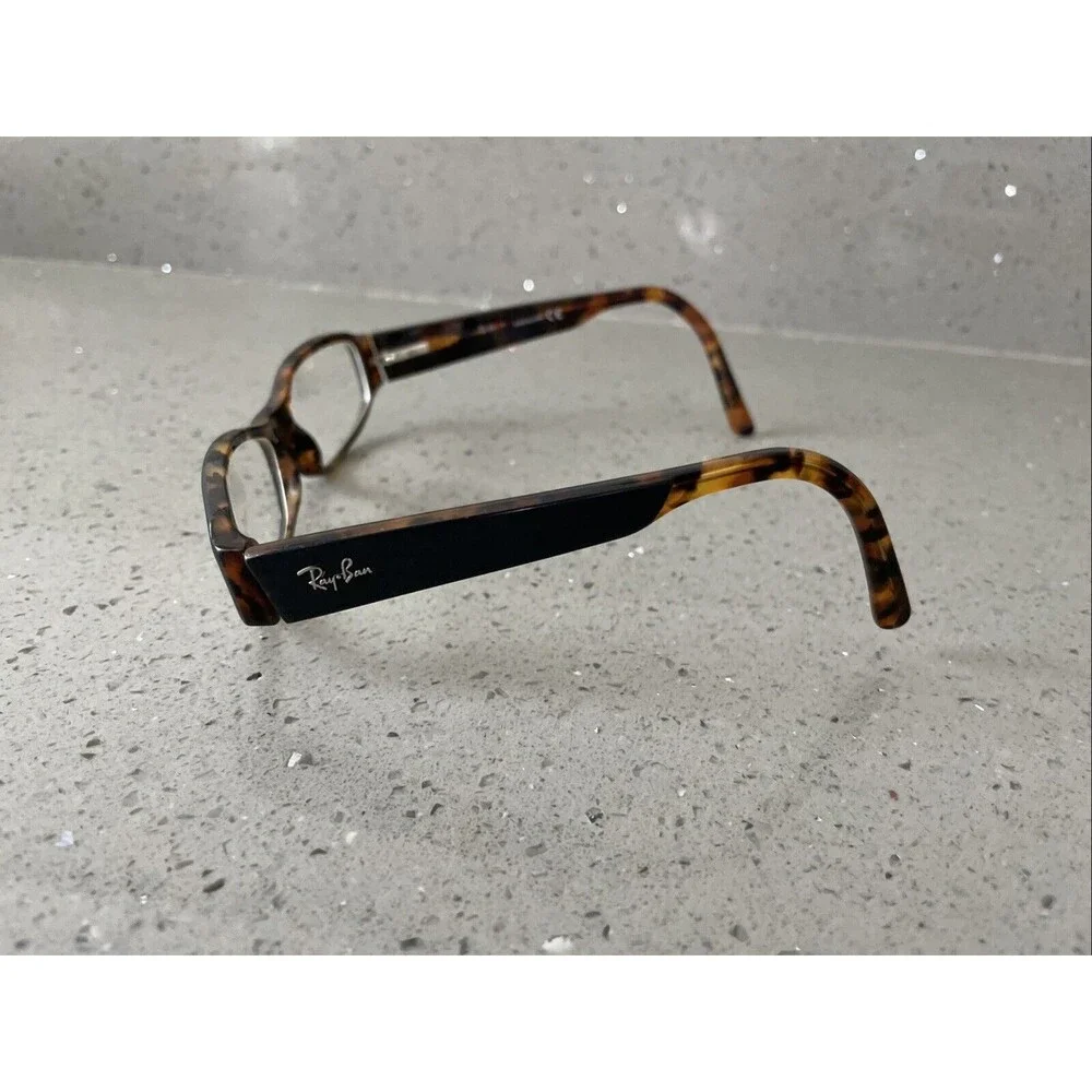 Ray-Ban Eyeglasses Frames ONLY RB5081 2147 Black Tortoise Rectangular 52-16-135